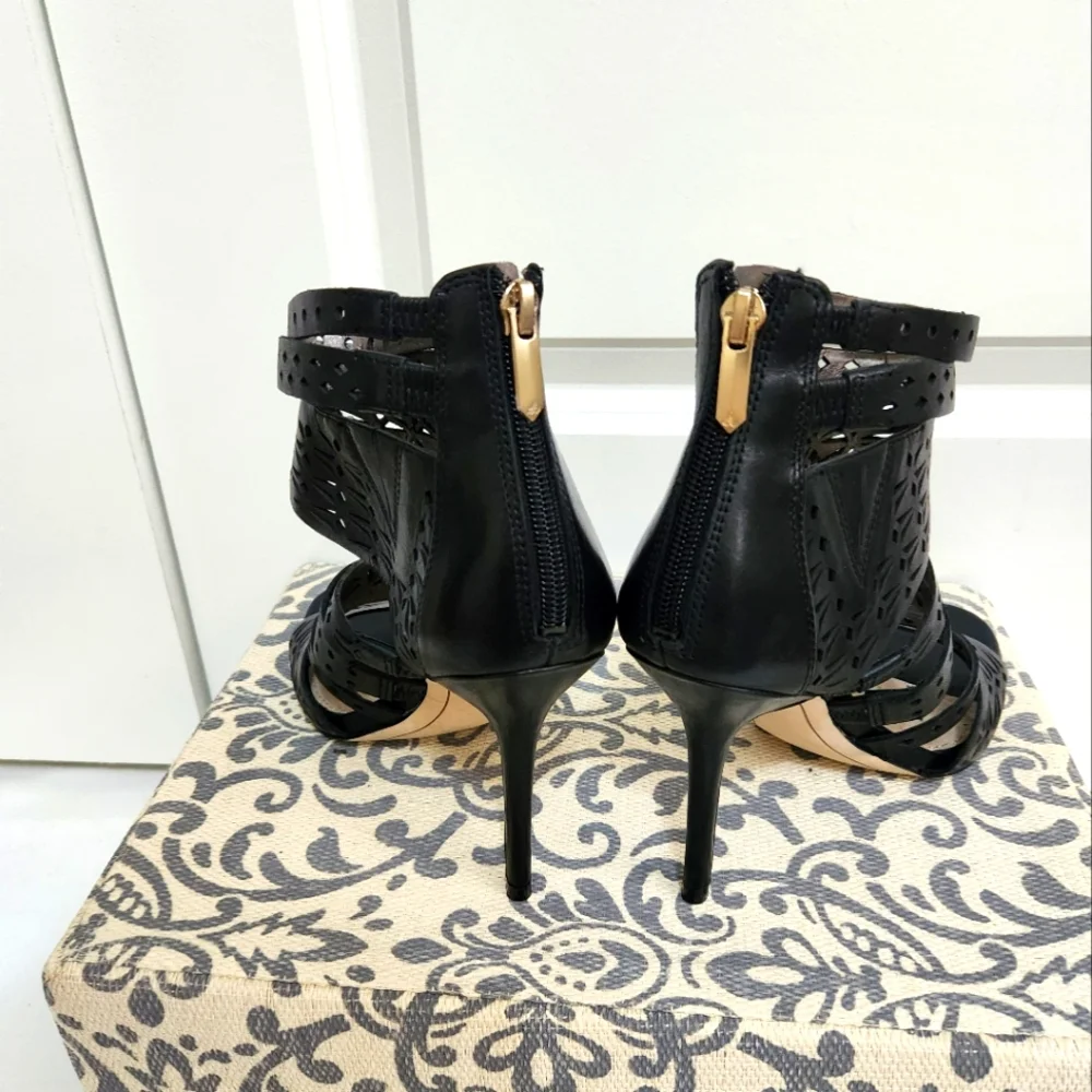 NEW Sam Edelman Alysia Leather Heels - Picture 4 of 8